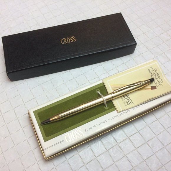 NWOT Vintage Cross Gold Ball Point Pen in Original Box. New never used - Picture 1 of 15